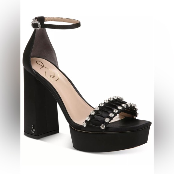 Sam Edelman Women’s Rhinestone Platform Sandals - Picture 8 of 13